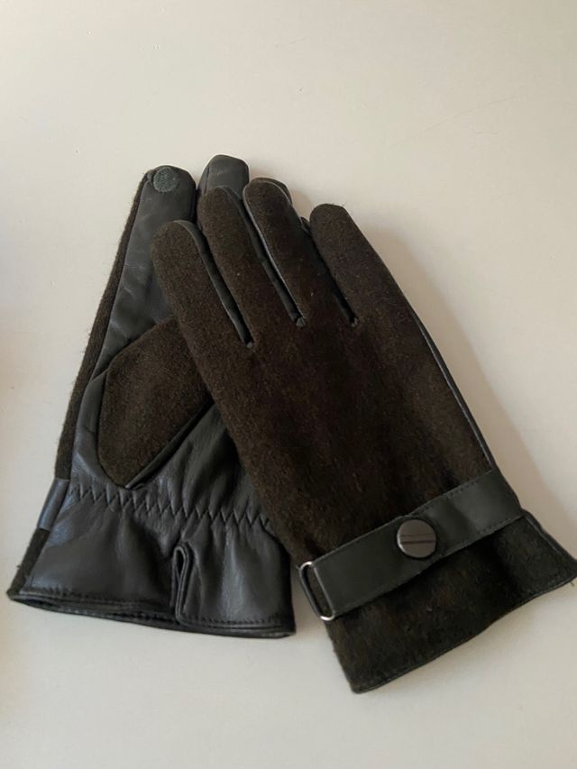 Guantes caballero verde oscuro