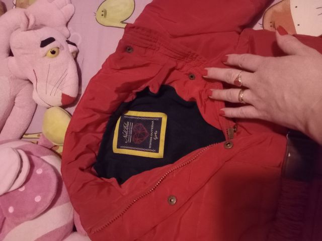 Abriguito Niña rojo muy calentito y 10