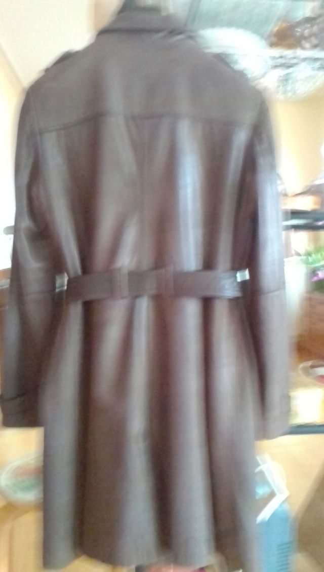 Abrigo largo cuero Redskins