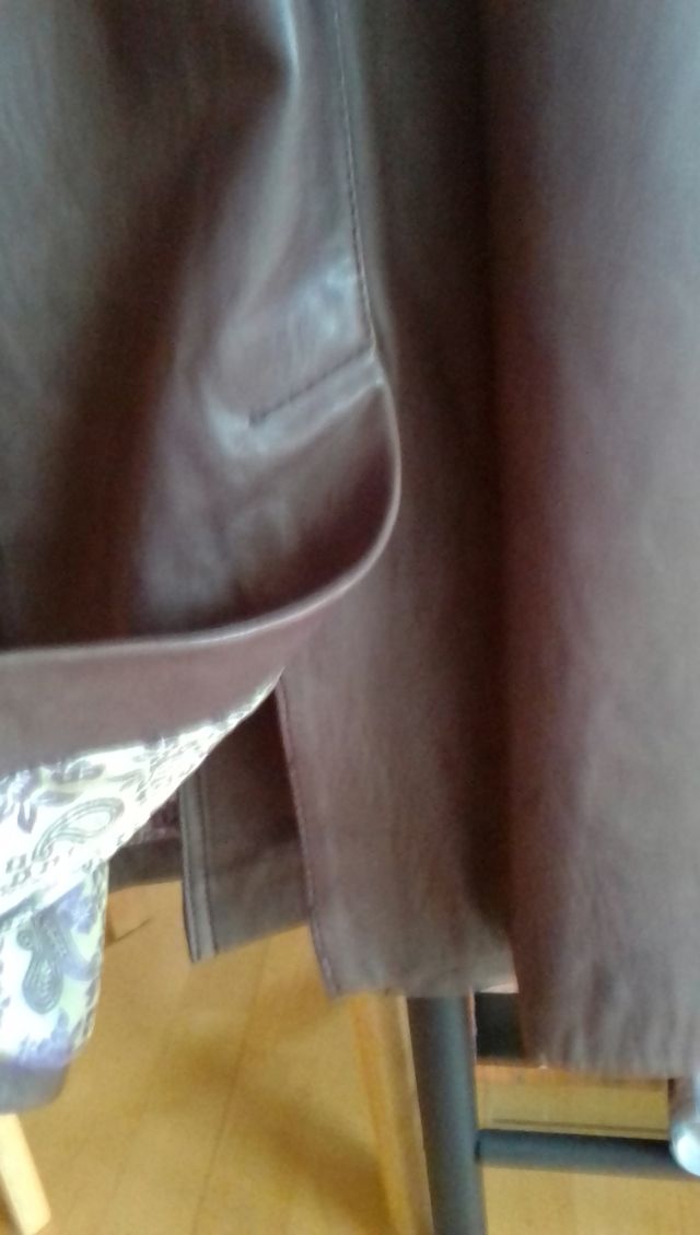 Abrigo largo cuero Redskins