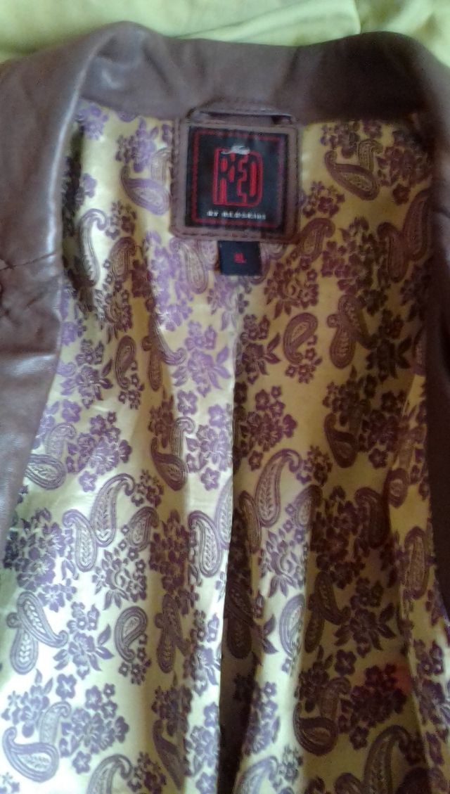 Abrigo largo cuero Redskins