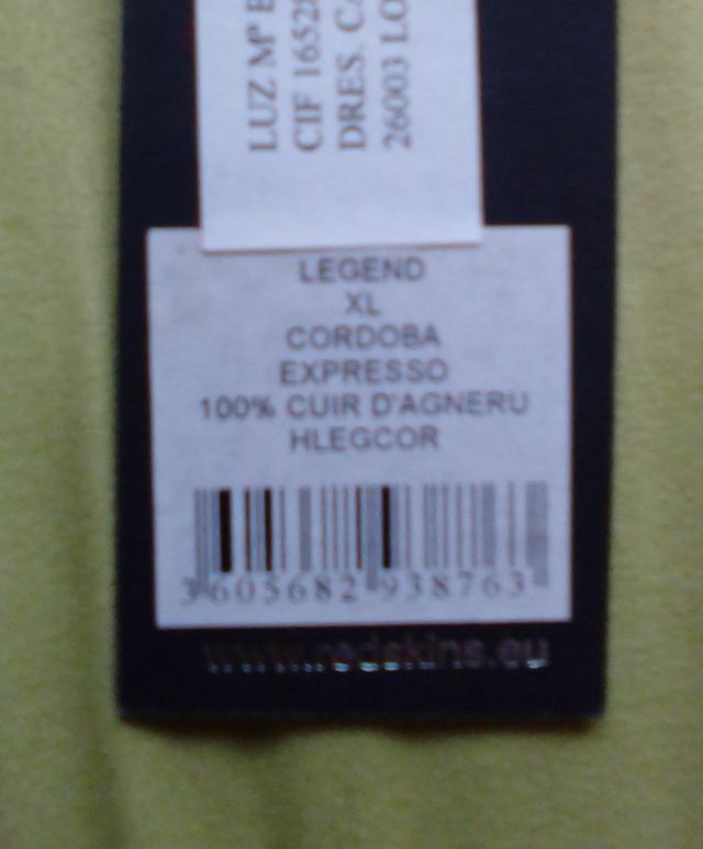 Abrigo largo cuero Redskins