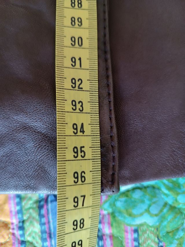 Abrigo largo cuero Redskins