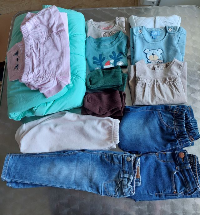 LOTE BEBE NIÑA TALLA 0/18 MESES