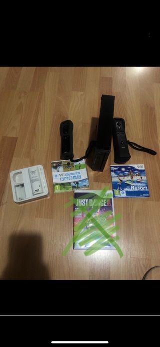 Consola Wii sports negra