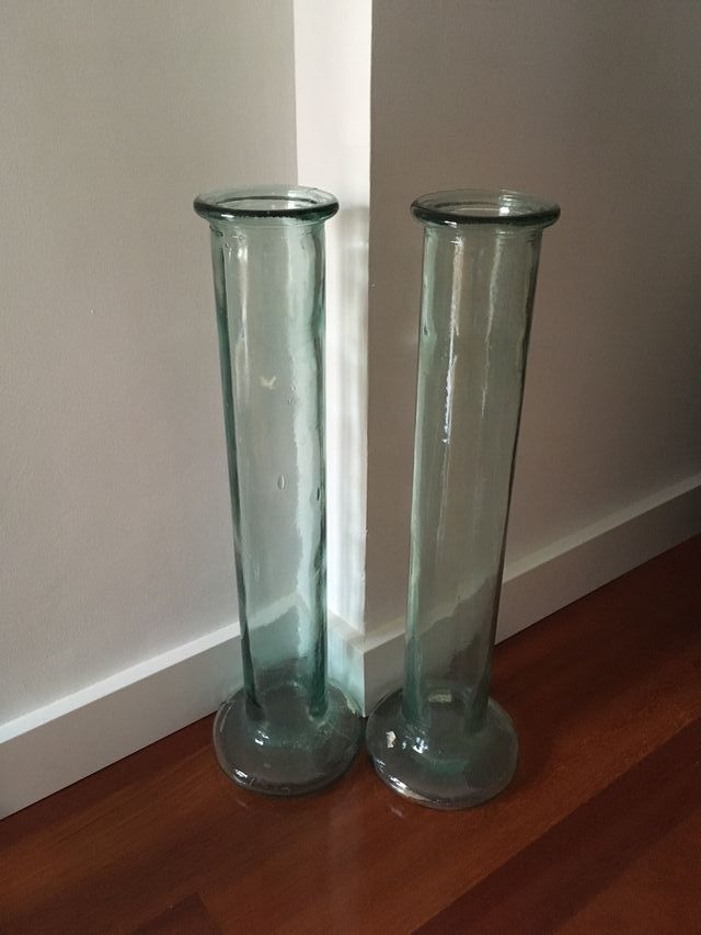 Vasi alti in vetro