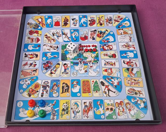 TABLERO DE LA OCA Y PARCHIS IMANTADO PORTATIL