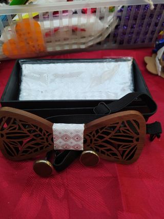 papillon  con gemelli e foulard scegline uno 