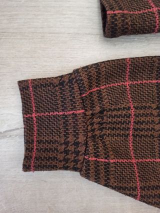 Jersey cuadros con capucha