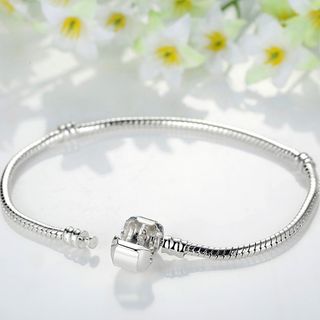Pulsera para abalorios o charms baño de plata