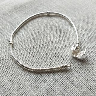 Pulsera para abalorios o charms baño de plata