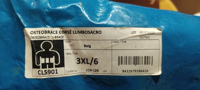 corsetto rigido lombare