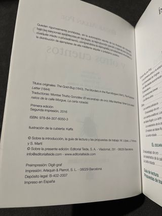 El escarabajo de oro y otros cuentos
