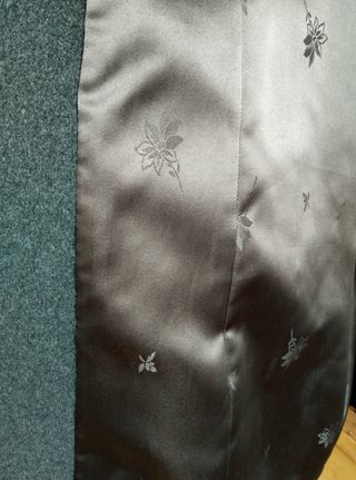 Abrigo largo lana gris marengo T 42 De confección