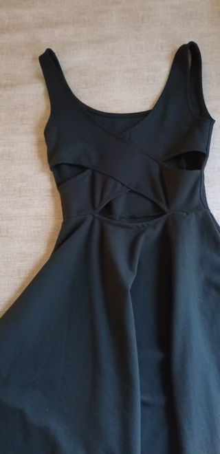 Vestido azul escuro da Pull & Bear