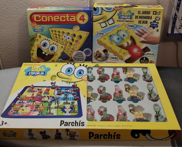 Lote juegos de mesa Bob esponja