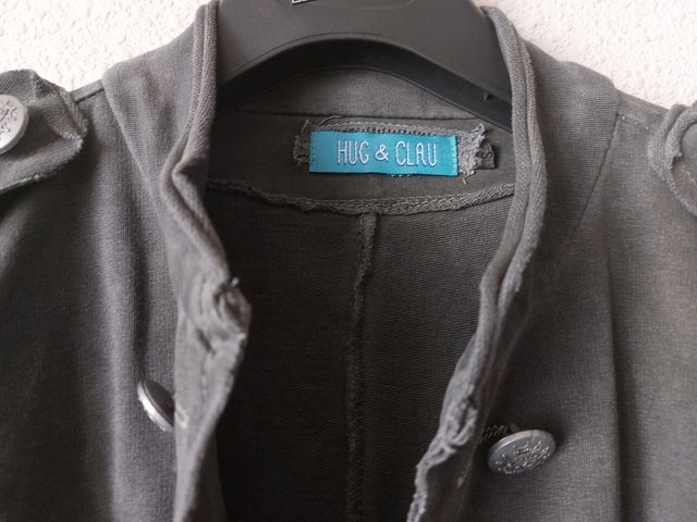 Chaqueta blazer gris Hug & Clau con botones