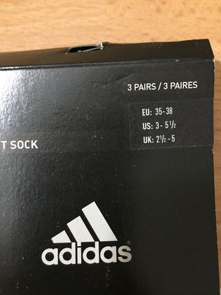 Calcetines tobilleros - talla 35 - 38 - Adidas