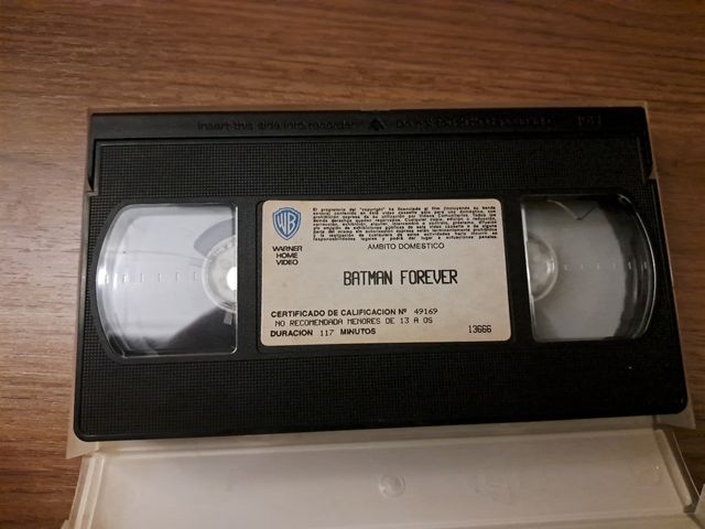 BATMAN FOREVER EN VHS