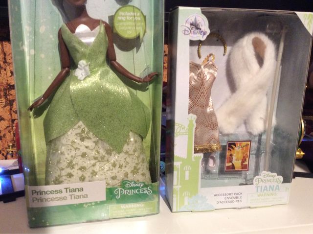 Conjunto de bonecas Disney Tiana+vestido