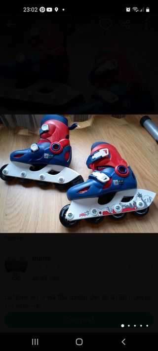 patines decathlon talla 34-36