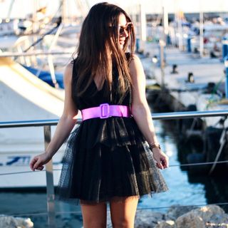 Vestido tul plumeti 