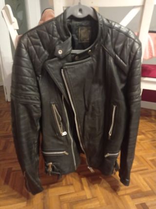 cazadora cuero moto