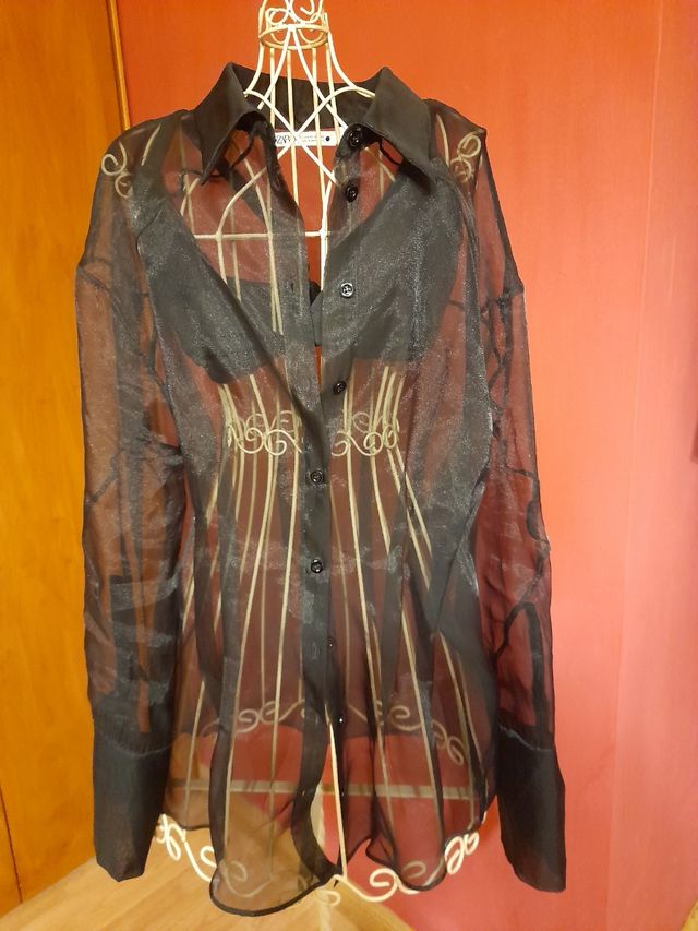 camisa zara transparencias