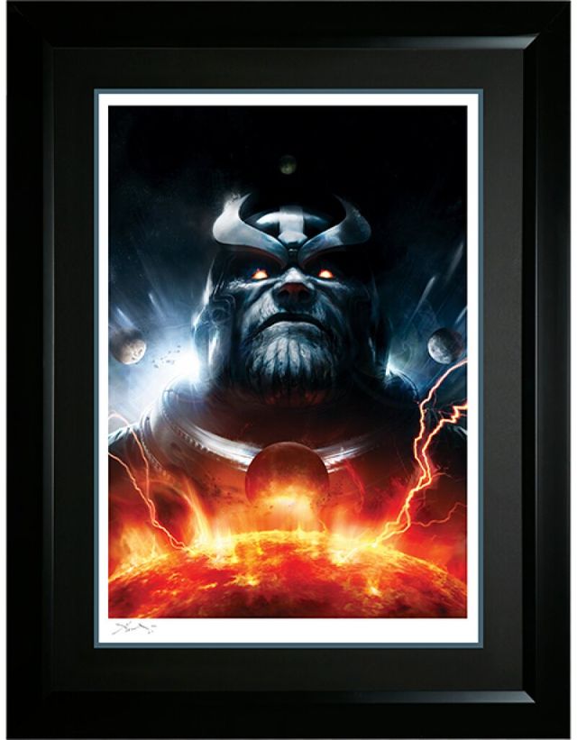 Thanos art print sideshow framed marvel 98/250