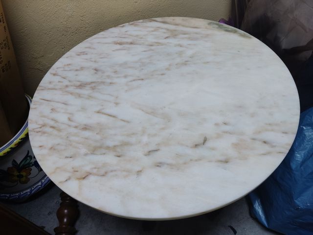 Mármol Rosa Mesa Redonda