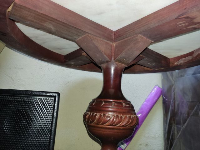 Mármol Rosa Mesa Redonda