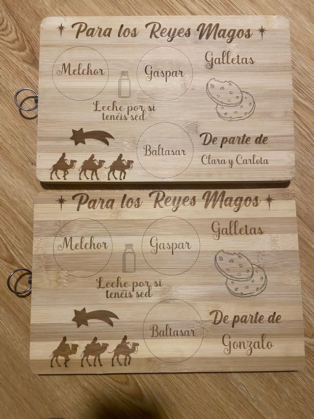 Bandejas para los reyes magos personalizadas