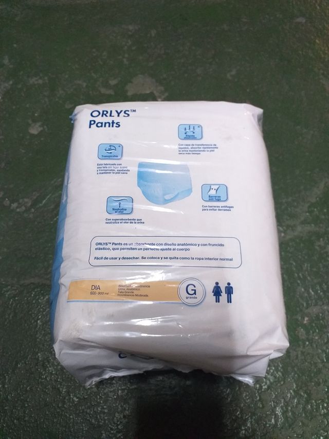 8 pack de pantis adsorbentes talla G