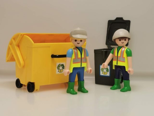 Equipe de lixo da Playmobil