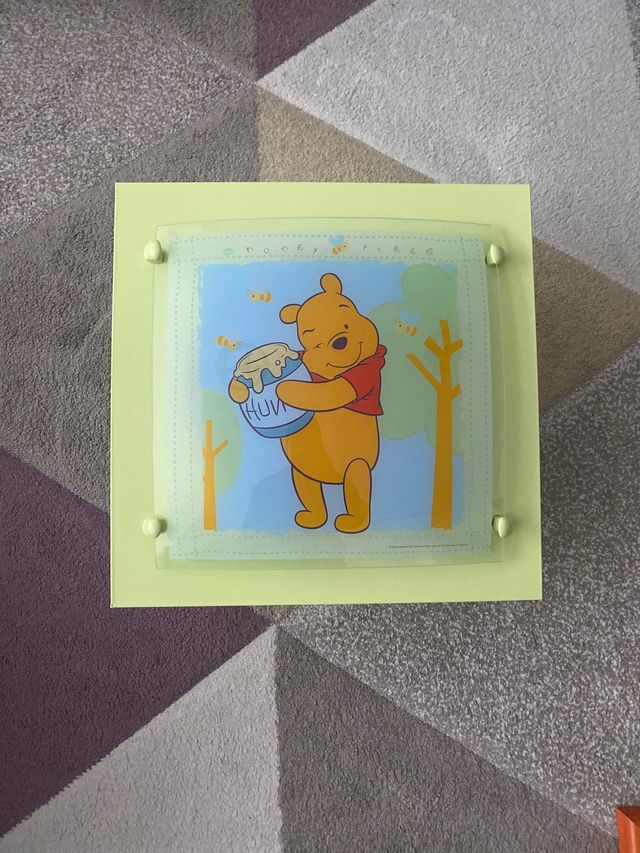 Lampara y cuadros Winnie de Pooh