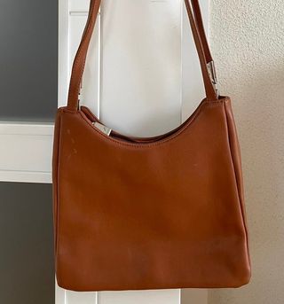 Bolso de piel camel