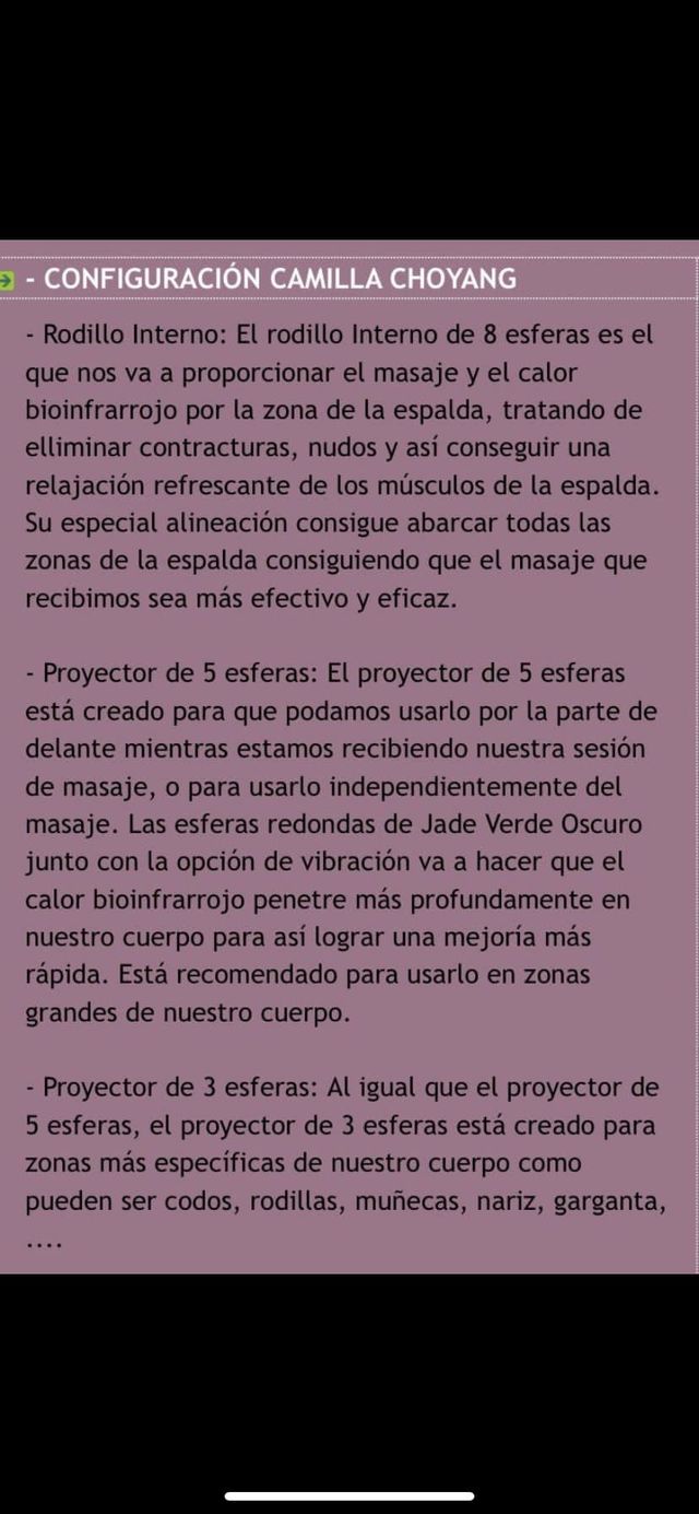 CAMILLA DE MASAJE CHOLLANG DANA- CY7000