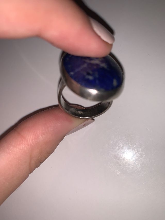 anillo de plata