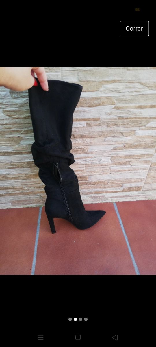 botas altas de tacon