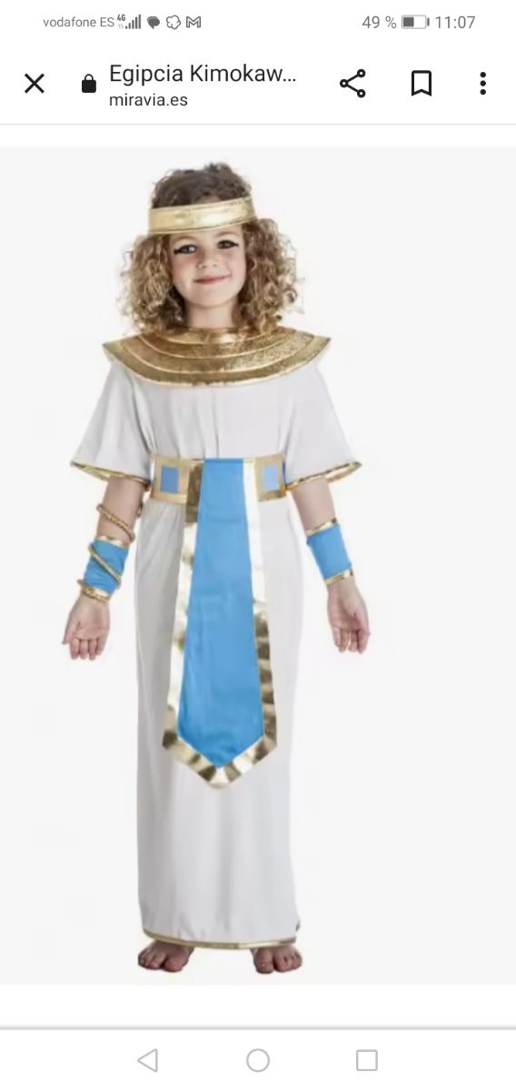 Disfraz de Egipcia