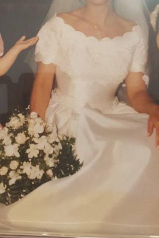 VESTIDO NOVIA BLANCO ROTO