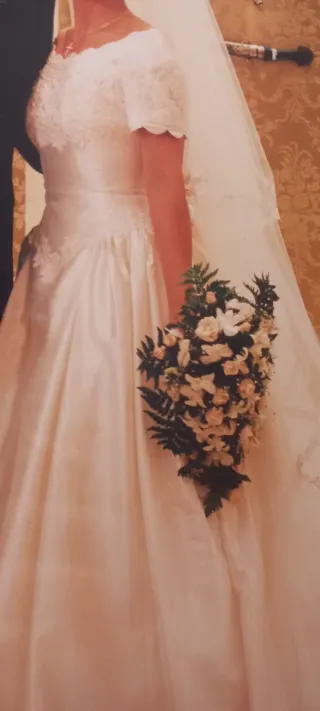 VESTIDO NOVIA BLANCO ROTO