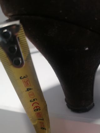 botines marrones tipo serraje número 39 