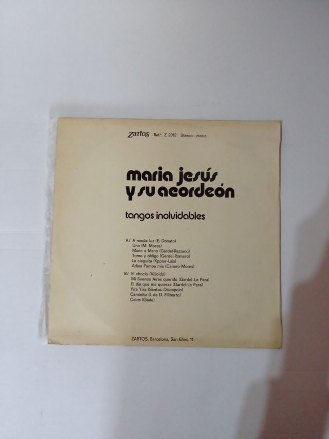 Vinilo María Jesús y su acordeon