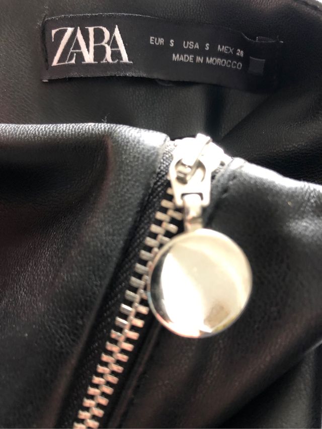 Minifalda imitación piel