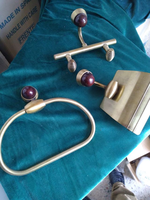 juego de  3 piezas bronce