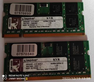 RAM KINGSTON KVR667D2S5/1G