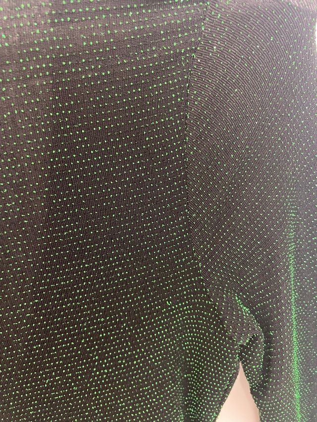 Vestido fiesta bershka brillos verdes