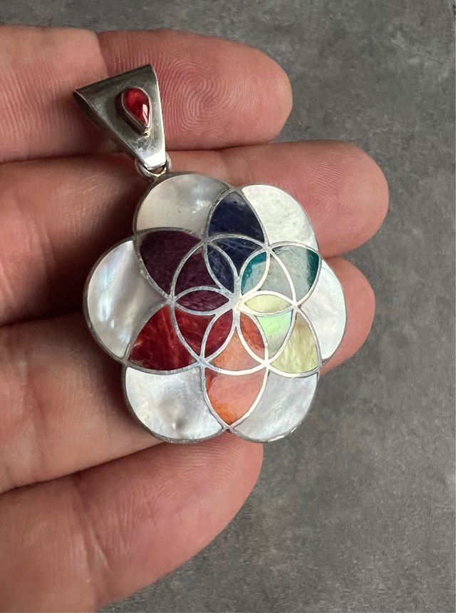 Joyería plata peruana 950 incrustada