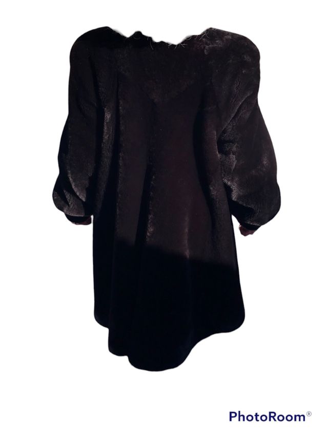 Abrigo clásico de piel de mutón